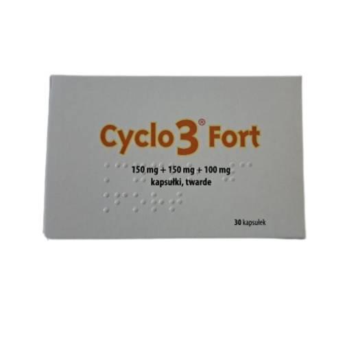 Miniaturka artykułu - Cyclo 3 Fort, 30 kapsułek twardych- lek na prawidłowe krążenie żylne