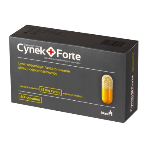 Miniaturka artykułu - Cynek+ Forte, 60 kapsułek