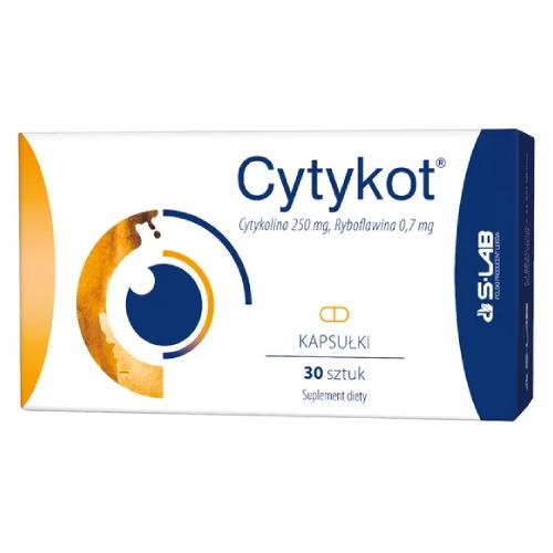 Miniaturka artykułu - Cytykot ( Cytykolina 250mg, Ryboflawina 0,7mg ), 30 kapsułek - Wspomaga układ nerwowy i wzrok