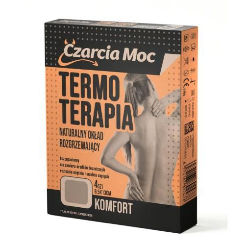 Miniaturka artykułu - Czarcia Moc Termo Terapia Komfort&nbsp;Naturalny okład rozgrzewający, 4 szt.