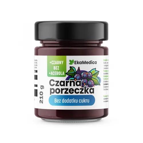 Miniaturka artykułu - EkaMedica Czarna porzeczka bez dodatku cukru, 210 g