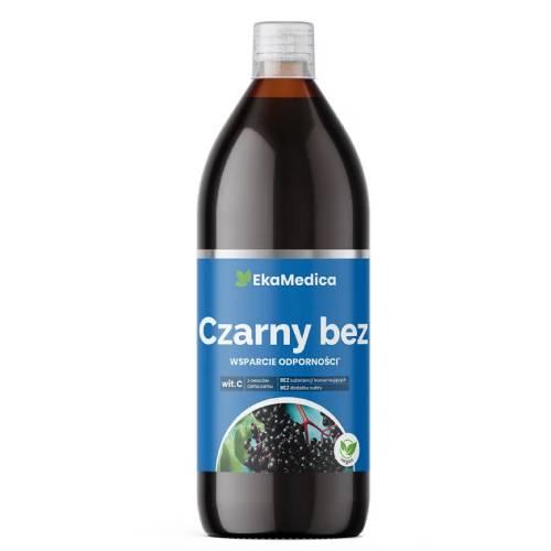 Miniaturka artykułu - Czarny Bez sok 100% EkaMedica  500 ml (23585)