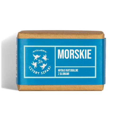 Miniaturka artykułu - CZTERY SZPAKI (4szpaki) Mydło Morskie z glonami, 110g