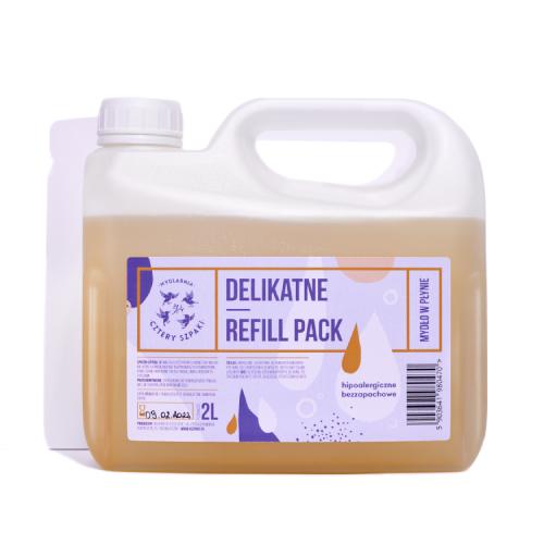 Miniaturka artykułu - CZTERY SZPAKI (4szpaki) Mydło w płynie Hipoalergiczne, 2L	