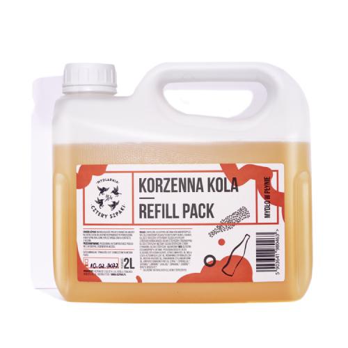 Miniaturka artykułu - CZTERY SZPAKI (4szpaki) Mydło w płynie Korzenna Kola, 2L	