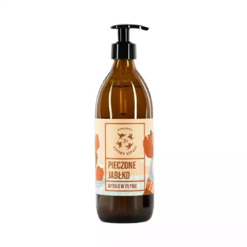 Miniaturka artykułu - CZTERY SZPAKI (4szpaki) Mydło w płynie Pieczone Jabłko, 500 ml