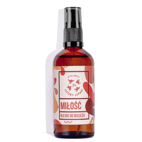 Miniaturka artykułu - CZTERY SZPAKI (4szpaki) Olejek do masażu Miłość, 100ml