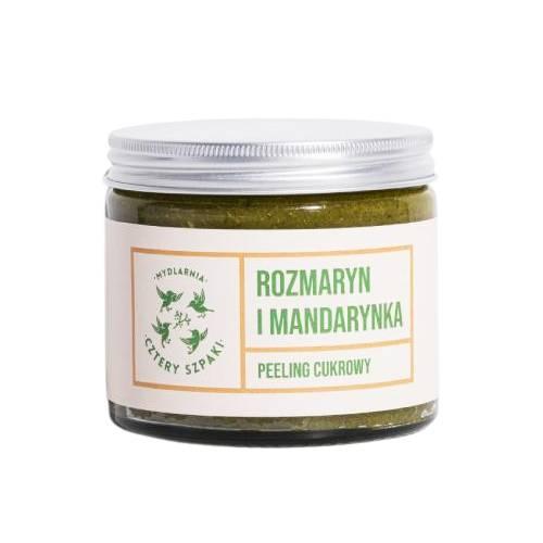 Miniaturka artykułu - CZTERY SZPAKI (4szpaki) Peeling do ciała Rozmaryn i Mandarynka, 250ml