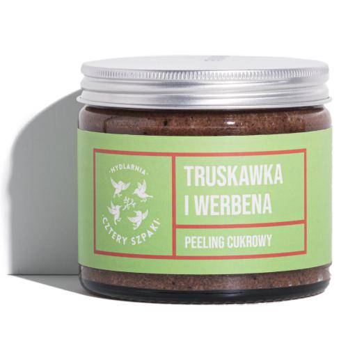Miniaturka artykułu - CZTERY SZPAKI (4szpaki) Peeling do ciała Truskawka i Werbena, 250ml