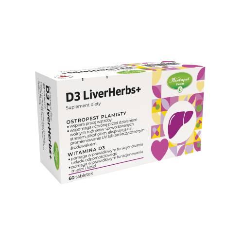 Miniaturka artykułu - D3 LiverHerbs+, 60 kaps.