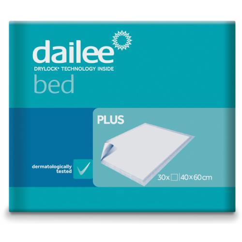Miniaturka artykułu - DAILEE Bed Plus Podkłady higieniczne 40x60cm, 30szt. KR&Oacute;TKA DATA 30.09.2026