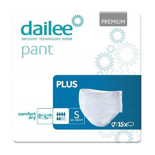 Miniaturka artykułu - DAILEE Pant Premium Plus Majtki chłonne S, 15szt. KR&Oacute;TKA DATA 30.09.2026