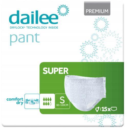 Miniaturka artykułu - DAILEE Pant Premium Super Majtki chłonne S, 15szt. KR&Oacute;TKA DATA 30.09.2026