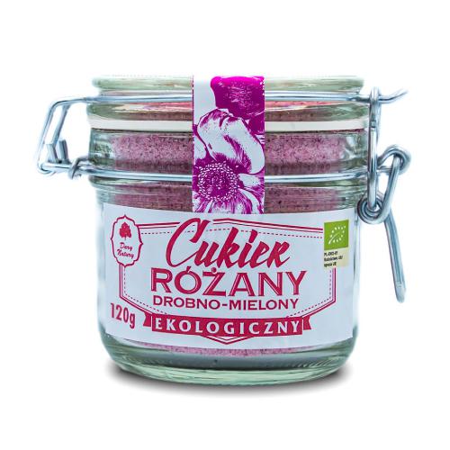 Miniaturka artykułu - DARY NATURY Cukier r&oacute;żany drobno-mielony Bio, 120g