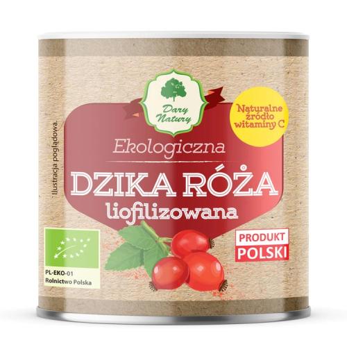Miniaturka artykułu - DARY NATURY Dzika róża liofilizowana proszek, 70 g