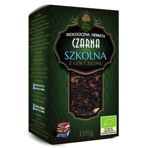 Miniaturka artykułu - DARY NATURY Herbatka Czarna szkolna EKO, 100 g