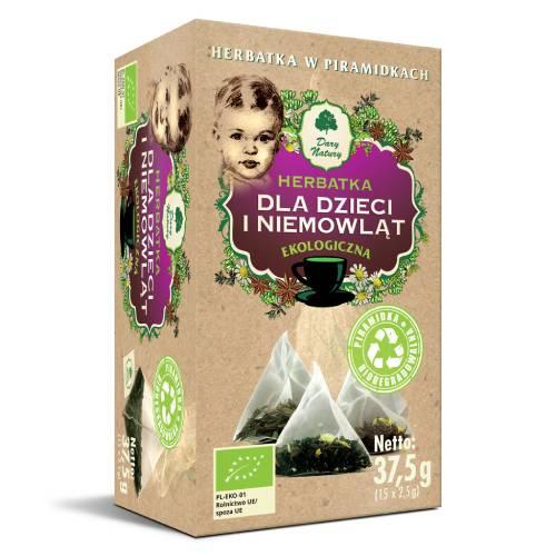 Miniaturka artykułu - DARY NATURY Ekologiczna Herbatka dla dzieci i niemowląt, 15&times;2,5g