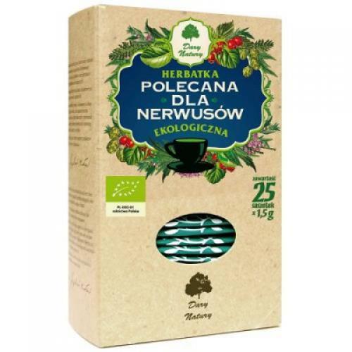 Miniaturka artykułu - DARY NATURY Herbatka Ekologiczna Polecana dla Nerwus&oacute;w, 25x1,5g USZKODZONE TEKTUROWE OPAKOWANIE