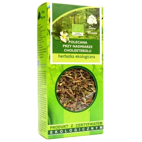 Miniaturka artykułu - DARY NATURY Herbatka Ekologiczna Polecana przy nadmiarze Cholesterolu, 50g