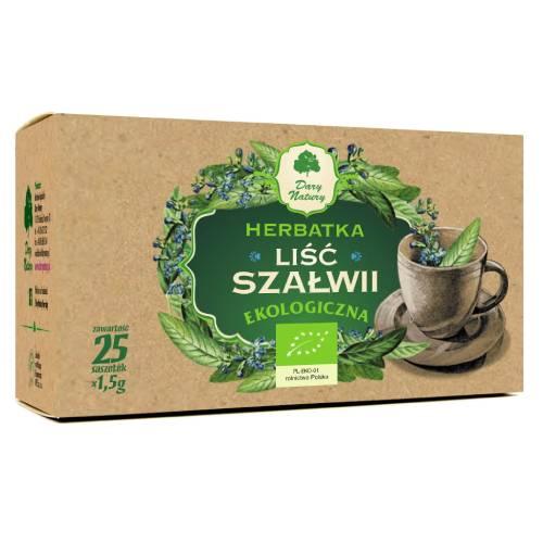 DARY NATURY Herbatka Liść Szałwii EKO, 25 saszetek x 1,5 g