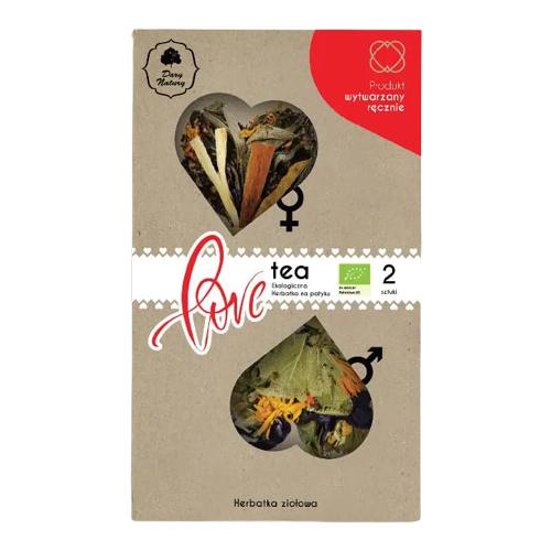 Miniaturka artykułu - DARY NATURY Herbatka na patyku Love Tea EKO, 2 x 3,5g