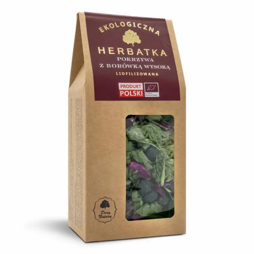 Miniaturka artykułu - DARY NATURY Herbatka Pokrzywa z bor&oacute;wką wysoką Liofilizowana Eko, 20g