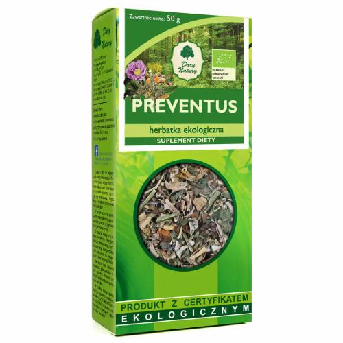 Miniaturka artykułu - DARY NATURY Herbatka Preventus Eko, 50g