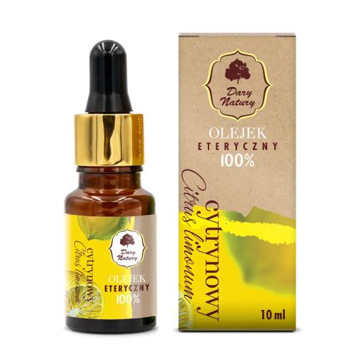 Miniaturka artykułu - DARY NATURY Olejek eteryczny cytrynowy 100%, 10ml