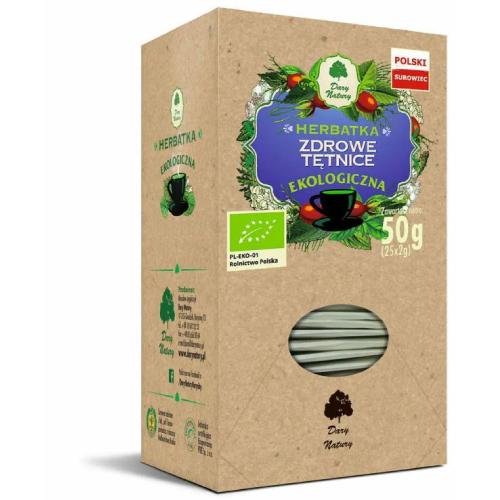 Miniaturka artykułu - DARY NATURY Ekologiczna herbatka Zdrowe Tętnice, 25x2g