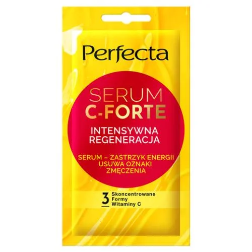 Miniaturka artykułu - Perfecta Serum C-Forte Serum-Maska intensywnie regenerująca na oznaki zmęczenia, 8 ml