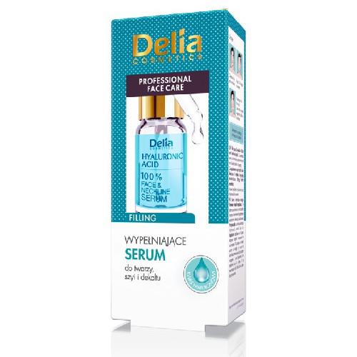 Miniaturka artykułu - DELIA Serum do twarzy szyi i dekoltu 03 KWAS HYALURONOWY, 10ml 