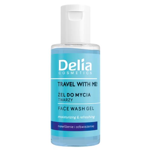 Miniaturka artykułu - DELIA Travel With Me! Żel do mycia twarzy, 50 ml