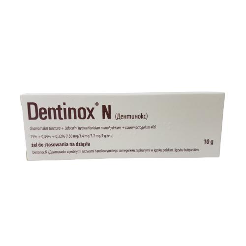 Miniaturka artykułu - DENTINOX N Żel do stosowania na dziąsła, 10g INPHARM