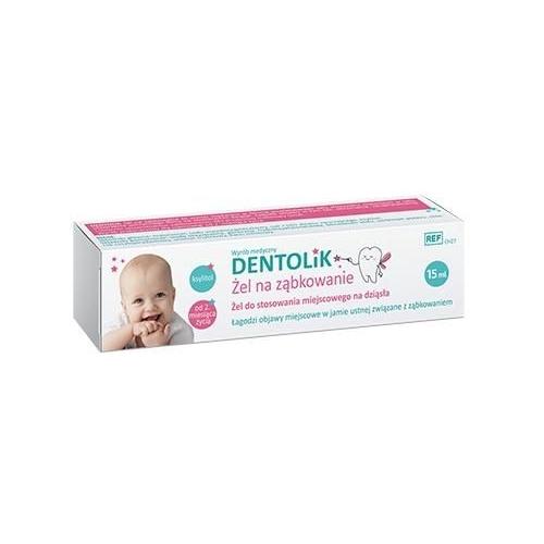 Miniaturka artykułu - Dentolik Żel na ząbkowanie, 15ml