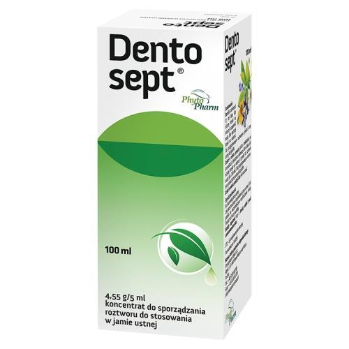 Miniaturka artykułu - Dentosept płyn, 100 ml - Lek na stan zapalny jamy ustnej i dziąseł USZKODZONE OPAKOWANIE TEKTUROWE