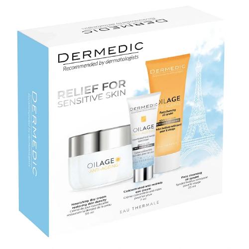 Miniaturka artykułu - Dermedic Oilage Anti-Ageing Zestaw kosmetyk&oacute;w do pielęgnacji sk&oacute;ry dojrzałej