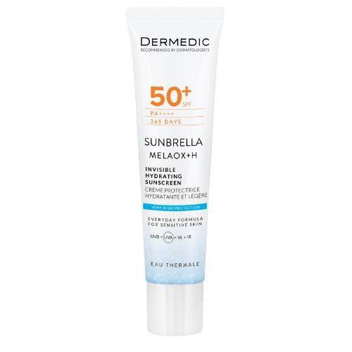 Miniaturka artykułu - Dermedic Sunbrella Nawilżający lekki krem ochronny do twarzy SPF 50+, 40 ml