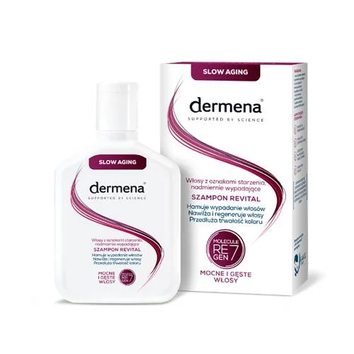 Miniaturka artykułu - Dermena Revital Szampon do włos&oacute;w dojrzałych i wypadających, 200 ml