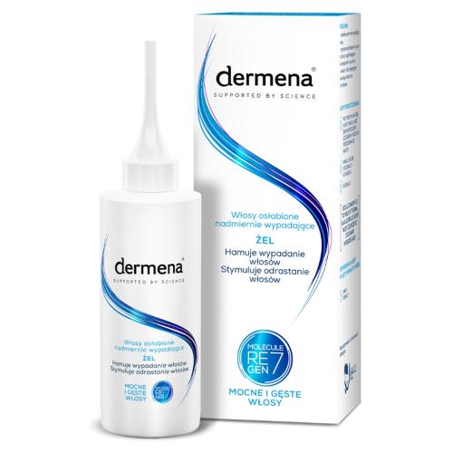 Miniaturka artykułu - Dermena Żel do włos&oacute;w osłabionych nadmiernie wypadających, 150 ml