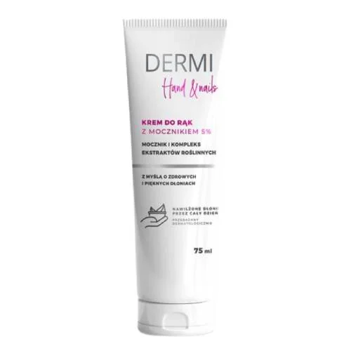 Miniaturka artykułu - Dermi Krem do rąk z mocznikiem 5%, 75 ml