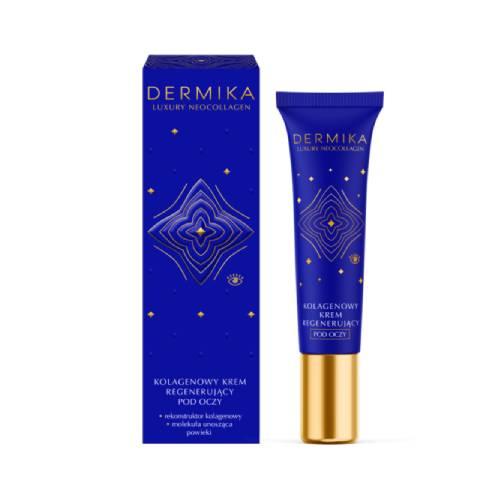 Miniaturka artykułu - DERMIKA Luxury Neocollagen Krem regenerujący pod oczy, 15ml