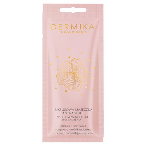 Miniaturka artykułu - DERMIKA Luxury Placenta Luksusowa Maseczka anti-aging - natychmiastowy efekt wygładzenia, 10ml