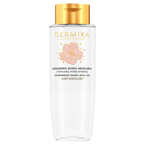 Miniaturka artykułu - DERMIKA Luxury Placenta Luksusowa Woda micelarna z francuską wodą termalną, 400ml