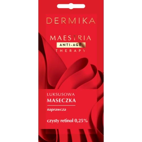 Miniaturka artykułu - DERMIKA MAESTRIA Luksusowa maseczka naprawcza, czysty retinol 0,25%, 7g