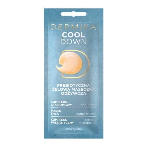 Miniaturka artykułu - DERMIKA Maseczki Piękności Cool Down Prebiotyczna żelowa maseczka odżywcza do cery suchej, 10ml