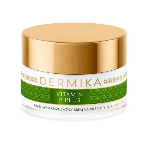 Miniaturka artykułu - DERMIKA VITAMIN P PLUS Hipoalergiczny krem nawilżający na dzień i na noc, 50 ml