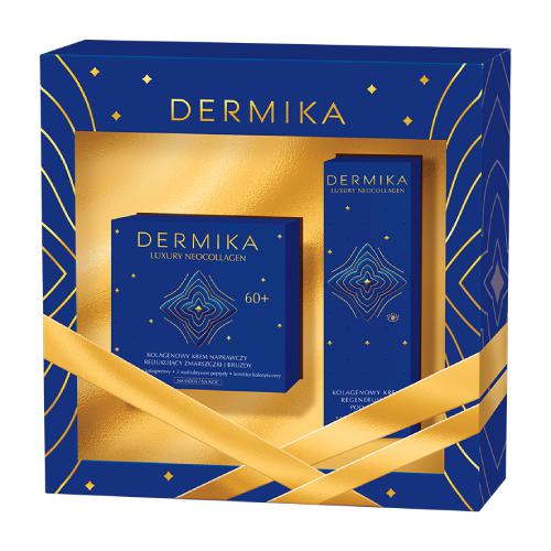 Miniaturka artykułu - DERMIKA Zestaw Luxury Neocollagen 60+: Kolagenowy krem naprawczy 50ml + Kolagenowy krem regenerujący pod oczy 15ml
