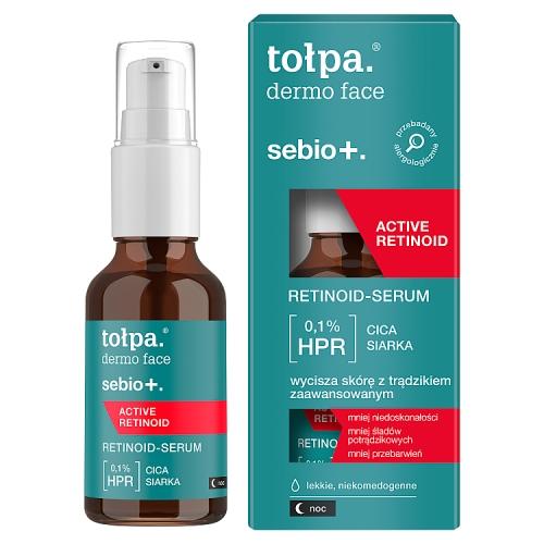 Miniaturka artykułu - Tołpa Dermo Face Sebio+ Active Retinoid serum do twarzy, 30 ml