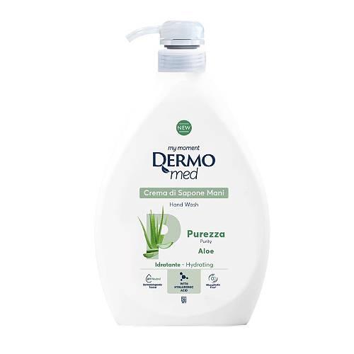 Miniaturka artykułu - &zwnj;DERMOMED Mydło w płynie z pompką Aloes, 1 l