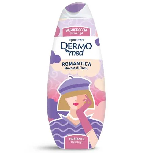 Miniaturka artykułu - Dermomed Romantica Nuvola di Talco Żel pod prysznic, 500 ml